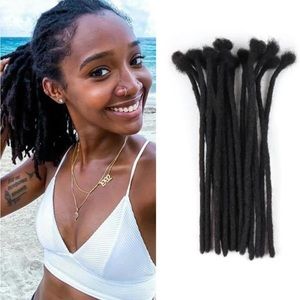 8 Inch 0.6cm 8inch 10 Strands 100% Real Dreadlock Extensions